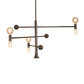 Meyda Lighting Alva 48" 7-Light Black Fox Glossy Asta Chandelier
