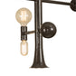 Meyda Lighting Alva 48" 7-Light Black Fox Glossy Asta Chandelier
