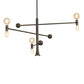 Meyda Lighting Alva 48" 7-Light Black Fox Glossy Asta Chandelier