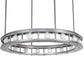 Meyda Lighting Alva 49" 16-Light Nickel Cilindro Pendant Light