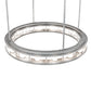 Meyda Lighting Alva 49" 16-Light Nickel Cilindro Pendant Light