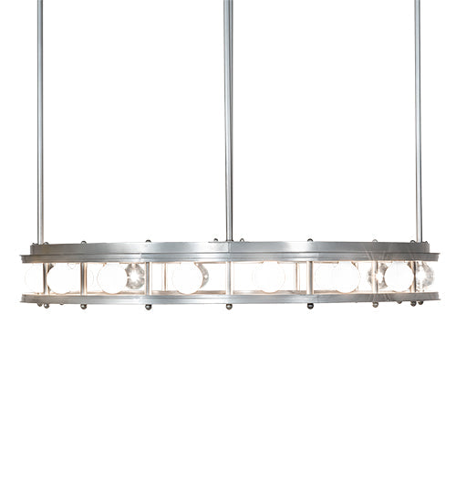 Meyda Lighting Alva 49" 16-Light Nickel Cilindro Pendant Light