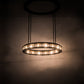 Meyda Lighting Alva 49" 16-Light Solar Black & Buttered Brass Cilindro Pendant Light