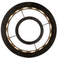 Meyda Lighting Alva 49" 16-Light Solar Black & Buttered Brass Cilindro Pendant Light