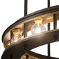 Meyda Lighting Alva 49" 16-Light Solar Black & Buttered Brass Cilindro Pendant Light