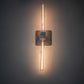 Meyda Lighting Alva 5" 2-Light Raw Steel Wall Sconce