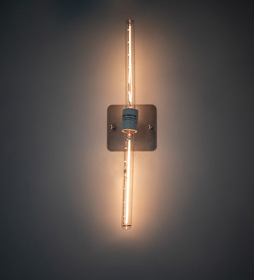 Meyda Lighting Alva 5" 2-Light Raw Steel Wall Sconce
