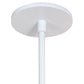 Meyda Lighting Alva 54" 5-Light Gloss White Island Pendant Light With White Shade Glass