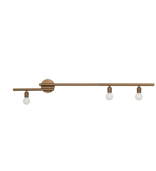 Meyda Lighting Alva 60" 3-Light Brushed Brass Wall Sconce