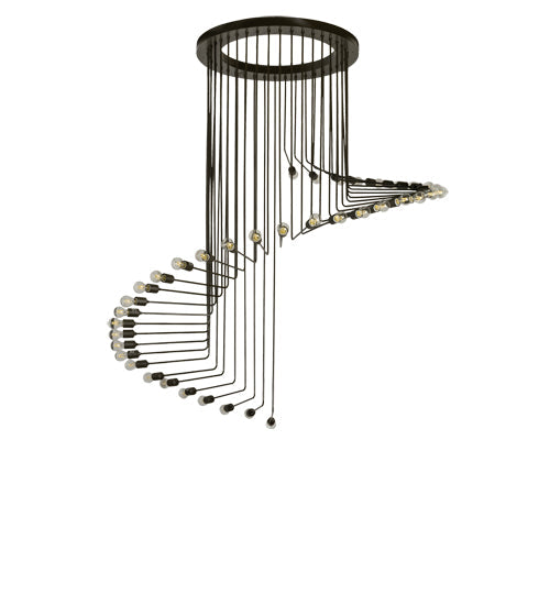 Meyda Lighting Alva 65" 40-Light Oil Rubbed Bronze Cascading Chandelier
