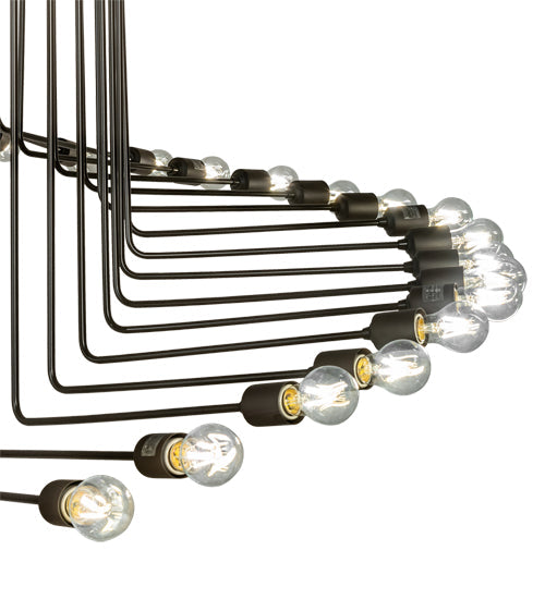 Meyda Lighting Alva 65" 40-Light Oil Rubbed Bronze Cascading Chandelier