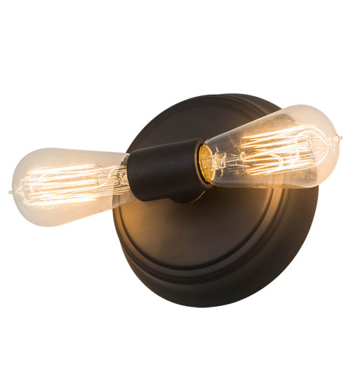 Meyda Lighting Alva 7" 2-Light Oil Rubbed Bronze Wall Sconce