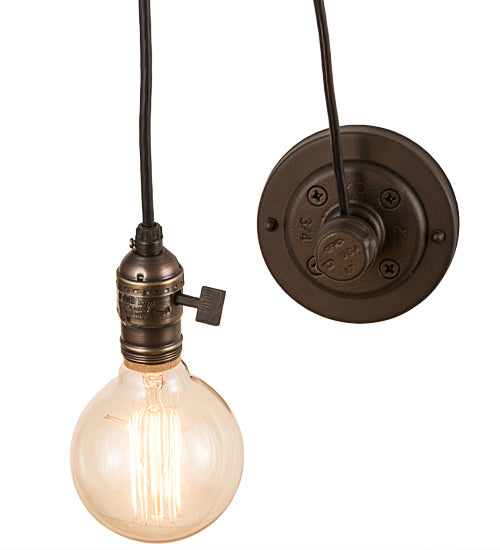 Meyda Lighting Alva 7" Oil Rubbed Bronze Bartlett Wall Sconce