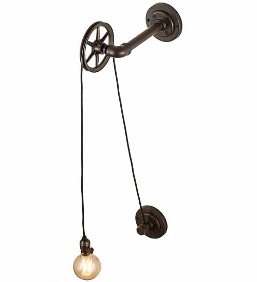 Meyda Lighting Alva 7" Oil Rubbed Bronze Bartlett Wall Sconce