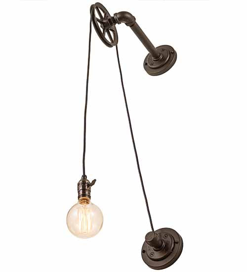 Meyda Lighting Alva 7" Oil Rubbed Bronze Bartlett Wall Sconce