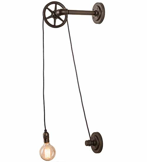 Meyda Lighting Alva 7" Oil Rubbed Bronze Bartlett Wall Sconce