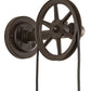Meyda Lighting Alva 7" Oil Rubbed Bronze Bartlett Wall Sconce