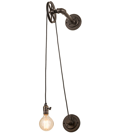 Meyda Lighting Alva 7" Oil Rubbed Bronze Bartlett Wall Sconce