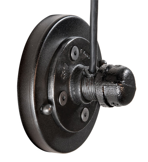 Meyda Lighting Alva 7" Oxidized Steel Bartlett Wall Sconce