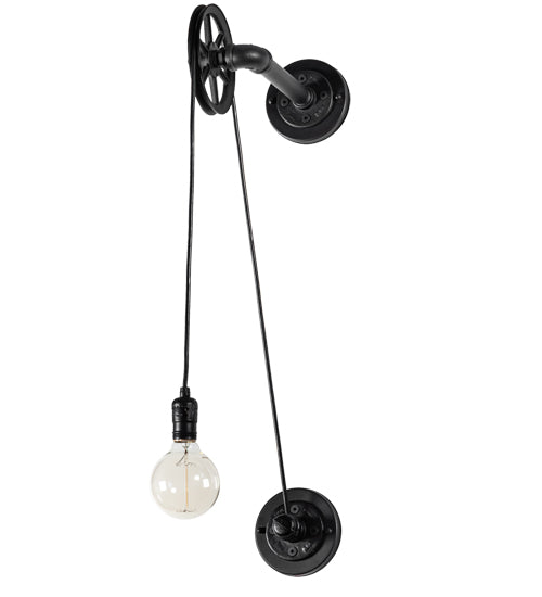 Meyda Lighting Alva 7" Oxidized Steel Bartlett Wall Sconce