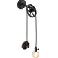 Meyda Lighting Alva 7" Oxidized Steel Bartlett Wall Sconce