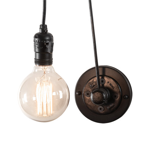 Meyda Lighting Alva 7" Oxidized Steel Bartlett Wall Sconce