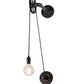 Meyda Lighting Alva 7" Oxidized Steel Bartlett Wall Sconce
