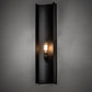 Meyda Lighting Alva 7" Solar Black Wall Sconce