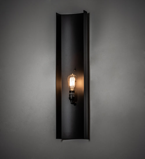 Meyda Lighting Alva 7" Solar Black Wall Sconce