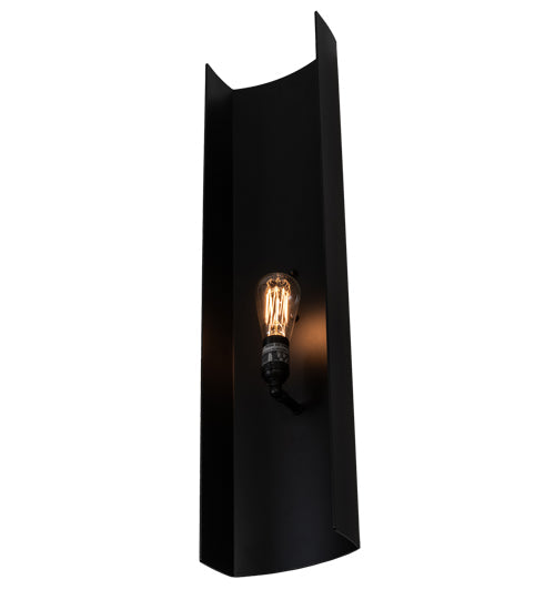 Meyda Lighting Alva 7" Solar Black Wall Sconce