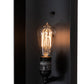 Meyda Lighting Alva 7" Solar Black Wall Sconce