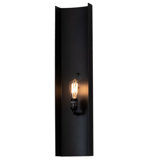 Meyda Lighting Alva 7" Solar Black Wall Sconce