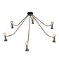Meyda Lighting Alva 76" 12-Light Black Fox Glossy Asta Chandelier