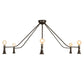 Meyda Lighting Alva 76" 12-Light Black Fox Glossy Asta Chandelier