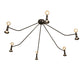 Meyda Lighting Alva 76" 12-Light Black Fox Glossy Asta Chandelier
