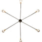Meyda Lighting Alva 76" 12-Light Black Fox Glossy Asta Chandelier