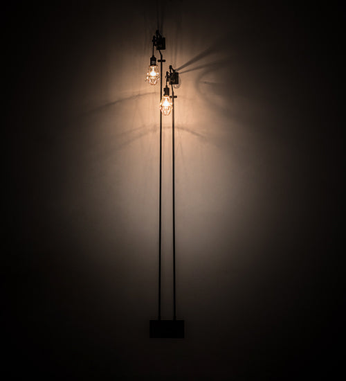 Meyda Lighting Alva 9" 2-Light Industrial Steel Bartlett Wall Sconce