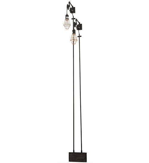 Meyda Lighting Alva 9" 2-Light Industrial Steel Bartlett Wall Sconce