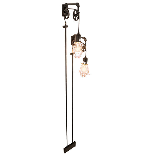 Meyda Lighting Alva 9" 2-Light Industrial Steel Bartlett Wall Sconce
