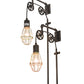 Meyda Lighting Alva 9" 2-Light Industrial Steel Bartlett Wall Sconce