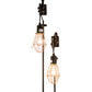 Meyda Lighting Alva 9" 2-Light Industrial Steel Bartlett Wall Sconce