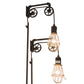 Meyda Lighting Alva 9" 2-Light Industrial Steel Bartlett Wall Sconce