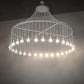 Meyda Lighting Alva 96" 30-Light Gloss White Chandelier