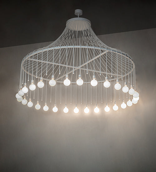 Meyda Lighting Alva 96" 30-Light Gloss White Chandelier