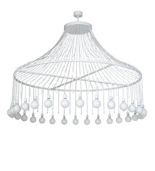Meyda Lighting Alva 96" 30-Light Gloss White Chandelier
