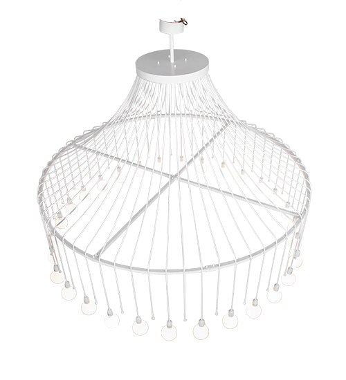 Meyda Lighting Alva 96" 30-Light Gloss White Chandelier