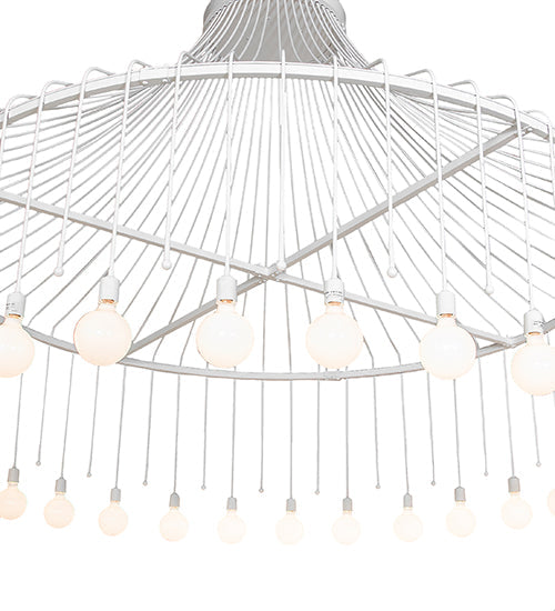 Meyda Lighting Alva 96" 30-Light Gloss White Chandelier