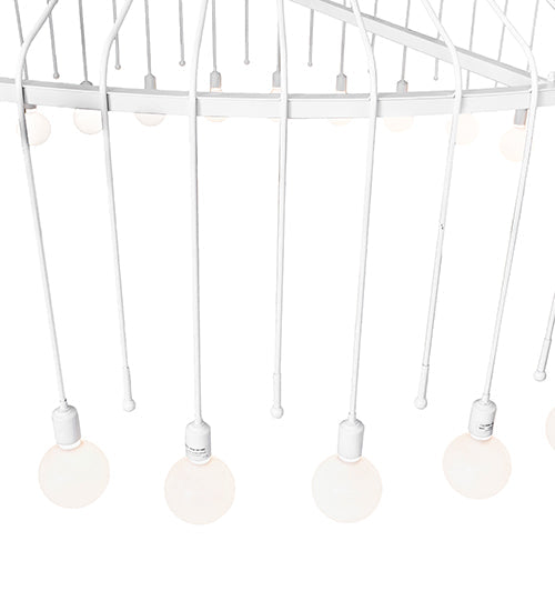 Meyda Lighting Alva 96" 30-Light Gloss White Chandelier
