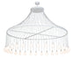Meyda Lighting Alva 96" 30-Light Gloss White Chandelier