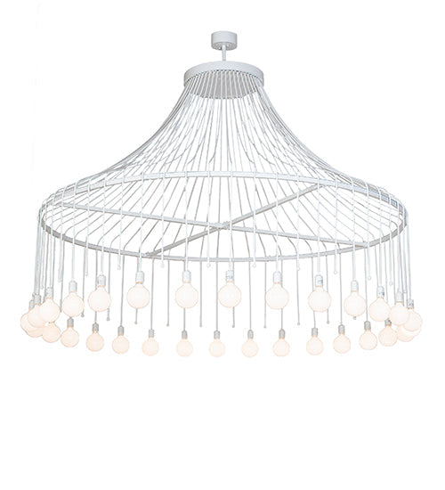 Meyda Lighting Alva 96" 30-Light Gloss White Chandelier